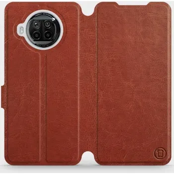 Pouzdro na mobilní telefon Flipové pouzdro Mobiwear - Xiaomi MI 10T Lite - Hnědé a šedé (Knížkové flip pouzdro, obal, kryt na mobil Xiaomi MI 10T Lite - Hnědé a šedé, materiál Umělá kůže + TPU - ochrana 360°, stojánek, silikonová vanička, magnetické zavírání)