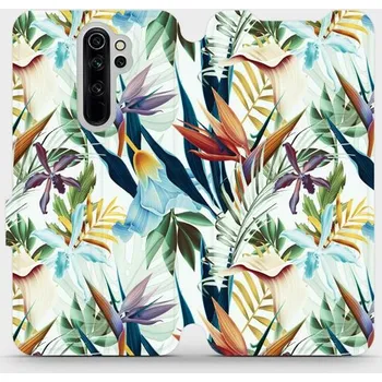 Pouzdro na mobilní telefon Flipové pouzdro Mobiwear - Xiaomi Redmi Note 8 Pro - M071P Flóra (Knížkové flip pouzdro, obal, kryt na mobil Xiaomi Redmi Note 8 Pro - M071P Flóra, materiál Umělá kůže + TPU - ochrana 360°, stojánek, silikonová vanička, magnetické zavírání)