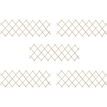 Plot OMAXI Trelážové ploty 5 ks jedlové dřevo 180 x 60 cm 979274