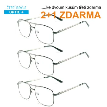Brýle na čtení AKCE - OPTIC+ Sensible, dioptrické čtecí brýle 2+1 ZDARMA-2