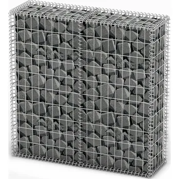 Plot OMAXI Gabionový koš s víky z pozinkovaného drátu 100 x 100 x 30 cm 875550
