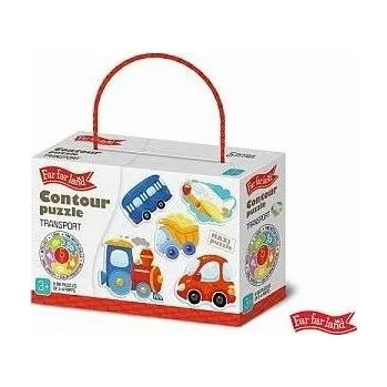 Puzzle Far Far Land Puzzle obrysové doprava 5 obrázků