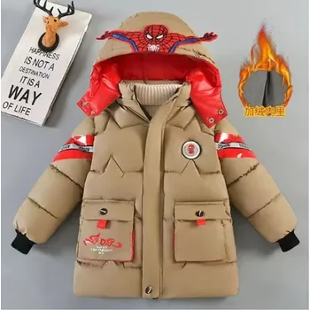Spiderman Zimní bunda pro kluky s motivem Spidermana (3 barvy) Barva: Khaki, Velikost: 130/6 let