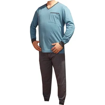 Pánské pyžamo xcena Pánské pyžamo tyrkysové Velikost: XXXL