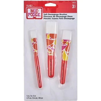 Kosmetický štětec Mod Podge 3 ks- Sada štětců na decoupage
