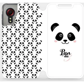 Pouzdro na mobilní telefon Flipové pouzdro Mobiwear - Samsung Galaxy Xcover 5 - M030P Panda Amálka (Knížkové flip pouzdro, obal, kryt na mobil Samsung Galaxy Xcover 5 - M030P Panda Amálka, materiál Umělá kůže + TPU - ochrana 360°, stojánek, silikonová vanička, magnetické zavírání)