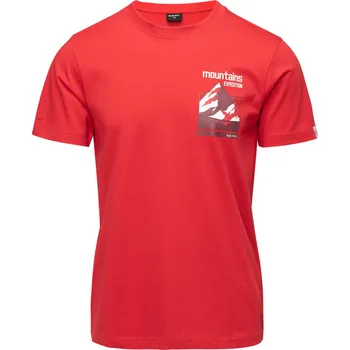 Pánské tričko Hi-Tec Omik II pánské tričko Barva: high risk red, Velikost: M