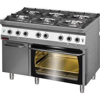 Sporák Plynový sporák s elektrickou troubou KROMET 700.KG-6/PE-2/SD , hořáků 6