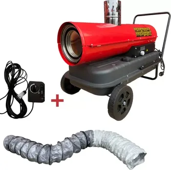 Průmyslové topidlo Naftové topidlo s nepřímým spalováním DMA30i Ma-tech- 30 kW, 793 m³/h, vč. teplovzdušné hadice 3,6 m a externího termostatu