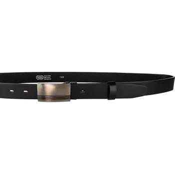 Opasek PENNY BELTS Pánský kožený opasek 30-100-2PS-60 černý - 115 cm