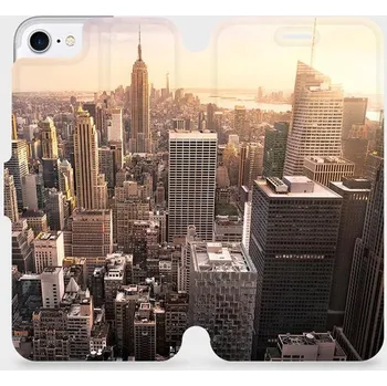 Pouzdro na mobilní telefon Flipové pouzdro Mobiwear - Apple iPhone SE 2020 / SE 2022 - M138P New York (Knížkové flip pouzdro, obal, kryt na mobil Apple iPhone SE 2020 / SE 2022 - M138P New York, materiál Umělá kůže + TPU - ochrana 360°, stojánek, silikonová vanička, magnetické)