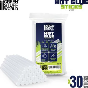 Green Stuff World Hot Glue Sticks 11mm - Transparent - náplň tavné pistole (Green Stuff World)