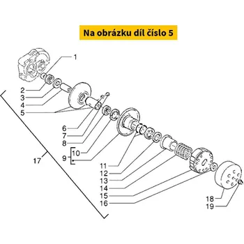 Motor pro motocykl Piaggio Řemenice zadní 4310845