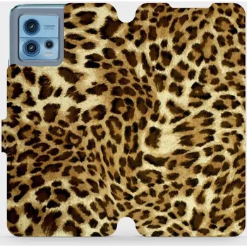Pouzdro na mobilní telefon Flipové pouzdro Mobiwear - Motorola Moto G72 - VA33P Leopardí vzor (Knížkové flip pouzdro, obal, kryt na mobil Motorola Moto G72 - VA33P Leopardí vzor, materiál Umělá kůže + TPU - ochrana 360°, stojánek, silikonová vanička, magnetické zavírání)