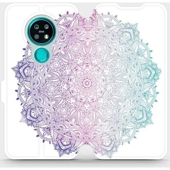 Pouzdro na mobilní telefon Flipové pouzdro Mobiwear - Nokia 7.2 - M008S Mandala (Knížkové flip pouzdro, obal, kryt na mobil Nokia 7.2 - M008S Mandala, materiál Umělá kůže + TPU - ochrana 360°, stojánek, silikonová vanička, magnetické zavírání)