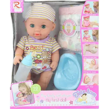 Panenka Panenka miminko 28cm s nočníkem a lahvičkou na baterie pije čůrá Zvuk