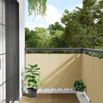 Plot OMAXI Balkonová zástěna krémová 500 x 90 cm PVC 878013