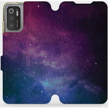 Pouzdro na mobilní telefon Flipové pouzdro Mobiwear - Xiaomi Poco M3 Pro 5G - V147P Mlhovina (Knížkové flip pouzdro, obal, kryt na mobil Xiaomi Poco M3 Pro 5G - V147P Mlhovina, materiál Umělá kůže + TPU - ochrana 360°, stojánek, silikonová vanička, magnetické zavírání)