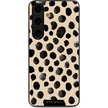 Pouzdro na mobilní telefon Lesklý kryt Mobiwear Glossy - Samsung Galaxy S24 FE - GA50G Černé puntíky (Prémiové lesklé pouzdro, obal, kryt Mobiwear Glossy na mobil Samsung Galaxy S24 FE - GA50G Černé puntíky, materiál Plast + TPU silikon - krytí po všech stranách, neošoupatelný)