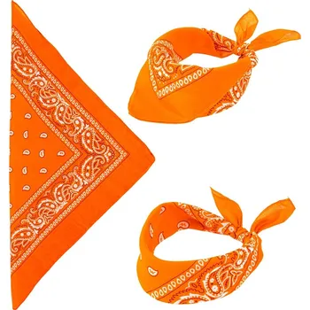 Karnevalový doplněk Oranžový šátek (55x55 cm,bavlna)
