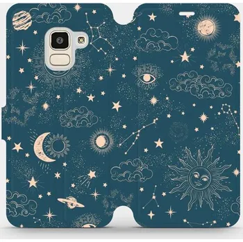 Pouzdro na mobilní telefon Flipové pouzdro Mobiwear - Samsung Galaxy J6 2018 - VP14S Magický vesmír (Knížkové flip pouzdro, obal, kryt na mobil Samsung Galaxy J6 2018 - VP14S Magický vesmír, materiál Umělá kůže + TPU - ochrana 360°, stojánek, silikonová vanička, magnetické zavírání