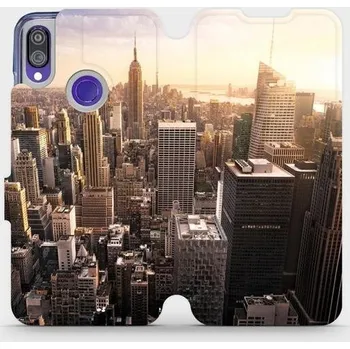 Pouzdro na mobilní telefon Flipové pouzdro Mobiwear - Xiaomi Redmi Note 7 - M138P New York (Knížkové flip pouzdro, obal, kryt na mobil Xiaomi Redmi Note 7 - M138P New York, materiál Umělá kůže + TPU - ochrana 360°, stojánek, silikonová vanička, magnetické zavírání)