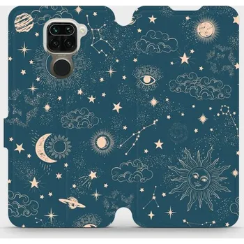 Pouzdro na mobilní telefon Flipové pouzdro Mobiwear - Xiaomi Redmi Note 9 - VP14S Magický vesmír (Knížkové flip pouzdro, obal, kryt na mobil Xiaomi Redmi Note 9 - VP14S Magický vesmír, materiál Umělá kůže + TPU - ochrana 360°, stojánek, silikonová vanička, magnetické zavírání)