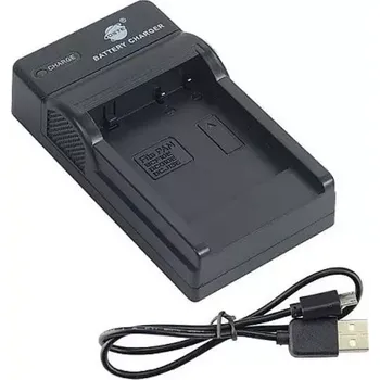 TopTechnology Nabíječka baterie Panasonic DMW-BCJ13E, DMW-BCF10E, DMW-BCG10E flexibilní - USB