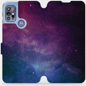 Pouzdro na mobilní telefon Flipové pouzdro Mobiwear - Motorola Moto G30 - V147P Mlhovina (Knížkové flip pouzdro, obal, kryt na mobil Motorola Moto G30 - V147P Mlhovina, materiál Umělá kůže + TPU - ochrana 360°, stojánek, silikonová vanička, magnetické zavírání)