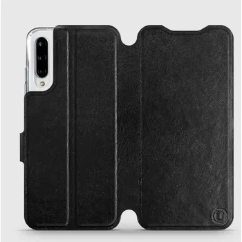 Pouzdro na mobilní telefon Flipové pouzdro Mobiwear - Xiaomi Mi A3 - Černé a šedé (Knížkové flip pouzdro, obal, kryt na mobil Xiaomi Mi A3 - Černé a šedé, materiál Umělá kůže + TPU - ochrana 360°, stojánek, silikonová vanička, magnetické zavírání)