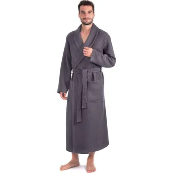 Dámské oblečení Unisex župan Esbo vaflový antracit 21 23 9551 - XXL