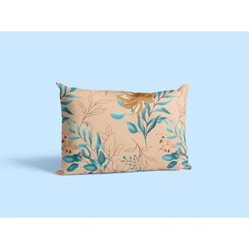 Povlečení Aaryans Bavlněný povlak na polštář Exotické kvítí béžový 70x90 cm