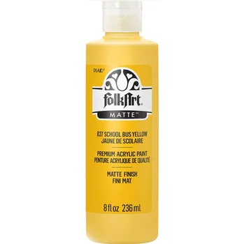 Výtvarná barva FolkArt Acrylic Paint - Akrylová barva s matným povrchem 236 ml Acrylic: SCHOOL BUS YELLOW
