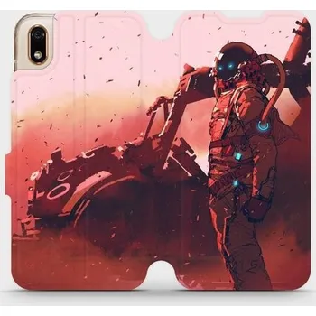 Pouzdro na mobilní telefon Flipové pouzdro Mobiwear - Huawei Y5 2019 / Honor 8S - MA09S Průzkumník s červeným vozítkem (Knížkové flip pouzdro, obal, kryt na mobil Huawei Y5 2019 / Honor 8S - MA09S Průzkumník s červeným vozítkem, materiál Umělá kůže + TPU - ochrana 360°, stojánek,)