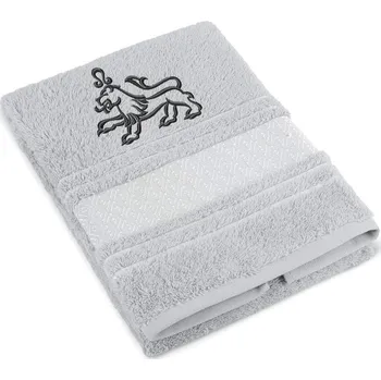 Ručník Bellatex Froté ručník mozaika se znamením LEV Šedá