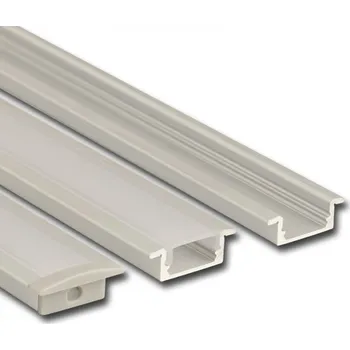 LED páska LED profil AL vestavný VO + matný difuzor - 1m McLED