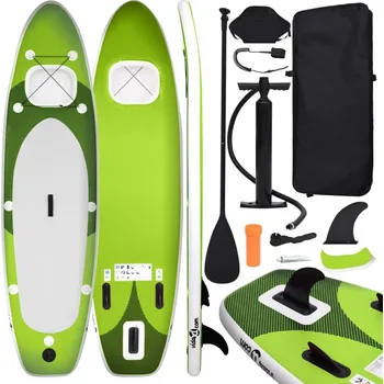 Paddleboard OMAXI Nafukovací SUP paddleboard a příslušenství zelený 360x81x10 cm 652206