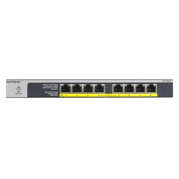 Switch NETGEAR 8-port 10/100/1000Mbps Gigabit Ethernet, Flexible PoE, GS108PP