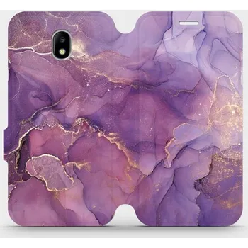 Pouzdro na mobilní telefon Flipové pouzdro Mobiwear - Samsung Galaxy J5 2017 - VP20S Fialový mramor (Knížkové flip pouzdro, obal, kryt na mobil Samsung Galaxy J5 2017 - VP20S Fialový mramor, materiál Umělá kůže + TPU - ochrana 360°, stojánek, silikonová vanička, magnetické zavírání