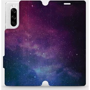 Pouzdro na mobilní telefon Flipové pouzdro Mobiwear - Sony Xperia 5 - V147P Mlhovina (Knížkové flip pouzdro, obal, kryt na mobil Sony Xperia 5 - V147P Mlhovina, materiál Umělá kůže + TPU - ochrana 360°, stojánek, silikonová vanička, magnetické zavírání)