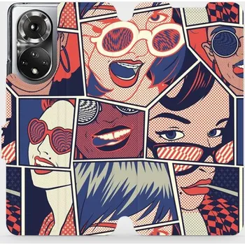 Pouzdro na mobilní telefon Flipové pouzdro Mobiwear - Honor 50 - VP18P Komiks (Knížkové flip pouzdro, obal, kryt na mobil Honor 50 - VP18P Komiks, materiál Umělá kůže + TPU - ochrana 360°, stojánek, silikonová vanička, magnetické zavírání)
