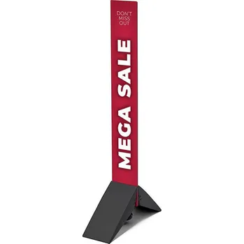 Panelbase Aluminium Black 10cm, černá základna pro potištěné reklamní panely