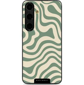 Pouzdro na mobilní telefon Lesklý kryt Mobiwear Glossy - Samsung Galaxy S24 FE - GA57G Zelené a béžové zkrouceniny (Prémiové lesklé pouzdro, obal, kryt Mobiwear Glossy na mobil Samsung Galaxy S24 FE - GA57G Zelené a béžové zkrouceniny, materiál Plast + TPU silikon - krytí po všech)