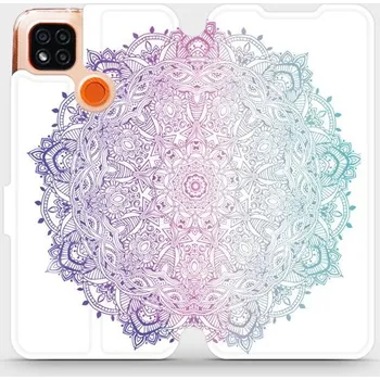 Pouzdro na mobilní telefon Flipové pouzdro Mobiwear - Xiaomi Redmi 9C - M008S Mandala (Knížkové flip pouzdro, obal, kryt na mobil Xiaomi Redmi 9C - M008S Mandala, materiál Umělá kůže + TPU - ochrana 360°, stojánek, silikonová vanička, magnetické zavírání)