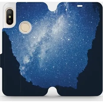 Pouzdro na mobilní telefon Flipové pouzdro Mobiwear - Xiaomi Mi A2 Lite - M146P Galaxie (Knížkové flip pouzdro, obal, kryt na mobil Xiaomi Mi A2 Lite - M146P Galaxie, materiál Umělá kůže + TPU - ochrana 360°, stojánek, silikonová vanička, magnetické zavírání)