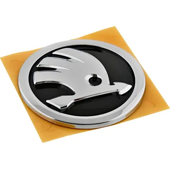 Znak automobilu Škoda Octavia IV-Přední znak ŠKODA original stříbrný