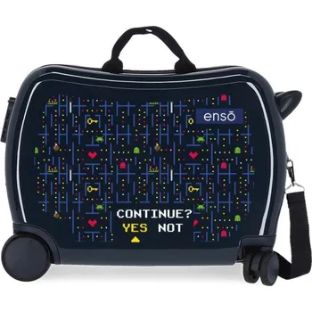 JOUMMABAGS Dětský kufřík Enso Gamer Navy MAXI ABS plast, 50x38x20 cm, objem 34 l