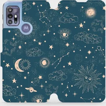 Pouzdro na mobilní telefon Flipové pouzdro Mobiwear - Motorola Moto G30 - VP14S Magický vesmír (Knížkové flip pouzdro, obal, kryt na mobil Motorola Moto G30 - VP14S Magický vesmír, materiál Umělá kůže + TPU - ochrana 360°, stojánek, silikonová vanička, magnetické zavírání)