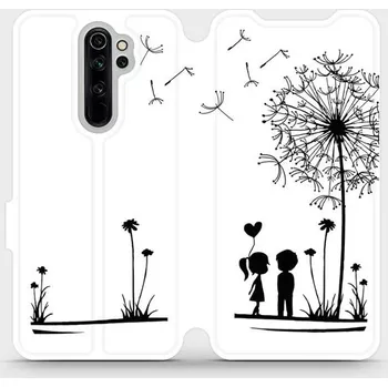 Pouzdro na mobilní telefon Flipové pouzdro Mobiwear - Xiaomi Redmi Note 8 Pro - MH16P Dvojice s pampeliškou (Knížkové flip pouzdro, obal, kryt na mobil Xiaomi Redmi Note 8 Pro - MH16P Dvojice s pampeliškou, materiál Umělá kůže + TPU - ochrana 360°, stojánek, silikonová vanička,)