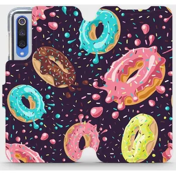 Pouzdro na mobilní telefon Flipové pouzdro Mobiwear - Xiaomi Mi 9 SE - VP19S Donutky (Knížkové flip pouzdro, obal, kryt na mobil Xiaomi Mi 9 SE - VP19S Donutky, materiál Umělá kůže + TPU - ochrana 360°, stojánek, silikonová vanička, magnetické zavírání)